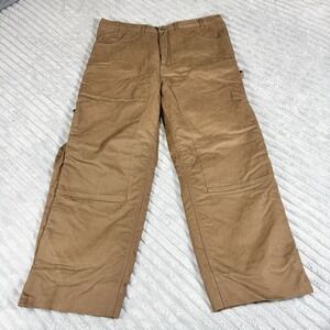 Five Brother Pants Mens 40 X 30 Brown Sherpa Lined‎ Double Knee Insulated Work